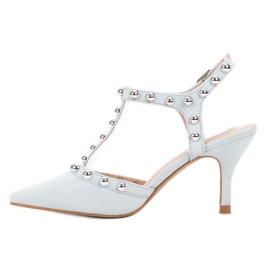 Bestelle Tacones altos con tacón expuesto blanco 3