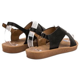 SHELOVET Sandalias cómodas negro 3