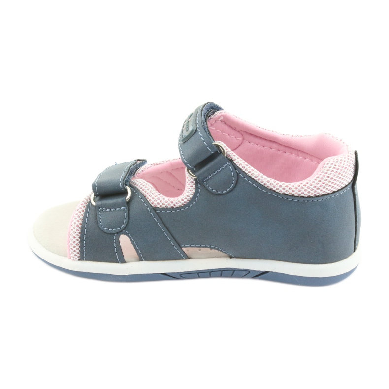 Sandalias de mezclilla para niña American Club DR20 azul rosa 2