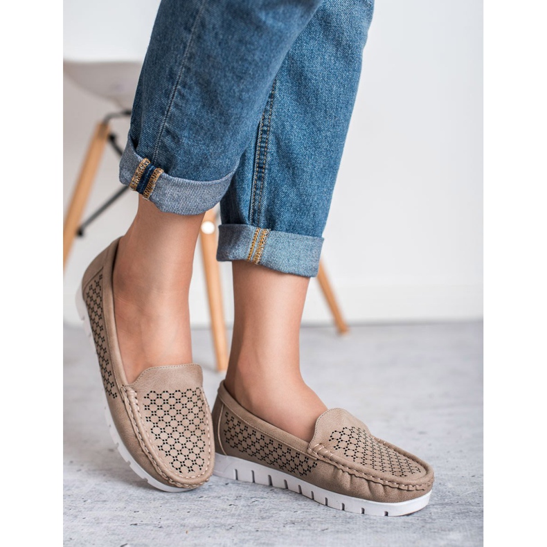 Vinceza Mocasines beige 1