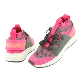Calzado infantil befado 516X030 naranja rosa gris 4