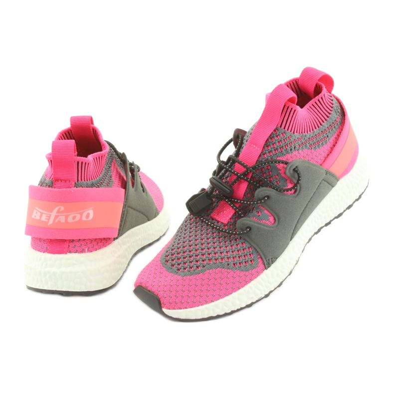 Calzado infantil befado 516X030 naranja rosa gris 4