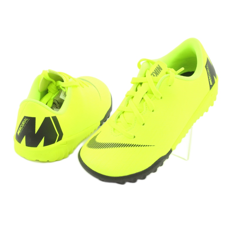 Zapatos de fútbol Nike Mercurial VaporX 12 Academy Tf Jr AH7353-701 amarillo 4