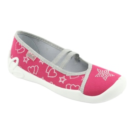 Calzado infantil befado 116Y245 rosado gris 1