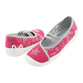 Calzado infantil befado 116Y245 rosado gris 3