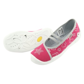 Calzado infantil befado 116Y245 rosado gris 4