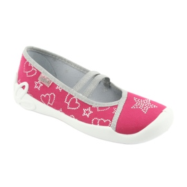 Calzado infantil befado 116Y245 rosado gris 1