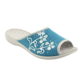 Zapatos de mujer befado pu 254D102 azul 2