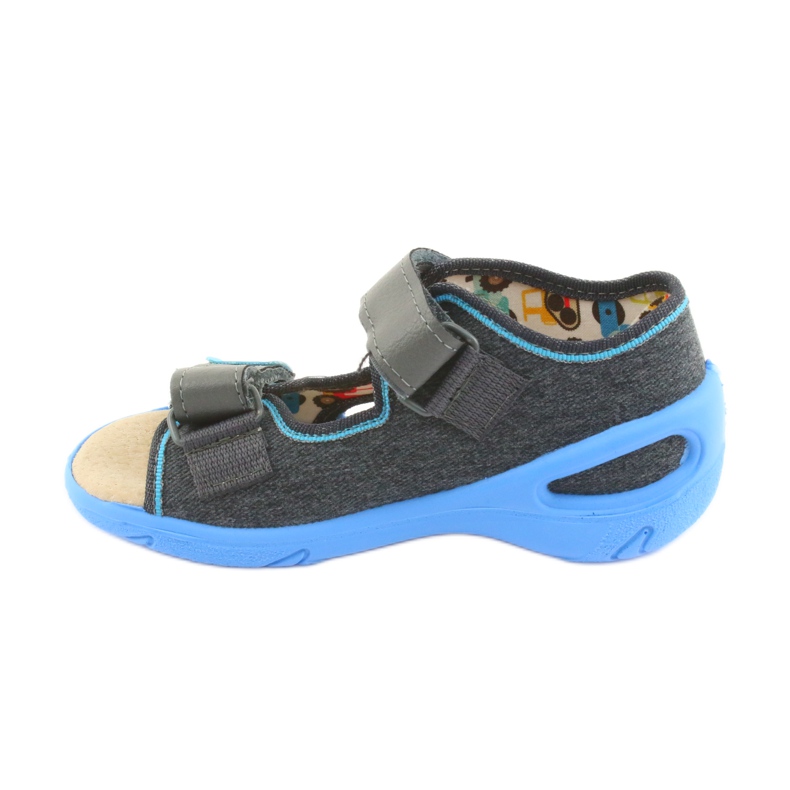 Calzado infantil befado pu 065P125 azul gris 2