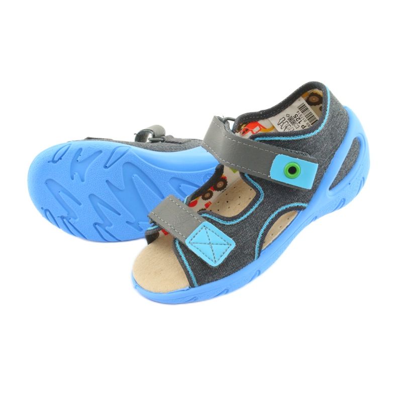 Calzado infantil befado pu 065P125 azul gris 4