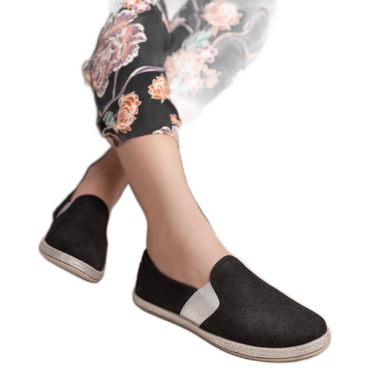 Mckeylor Slipons de gamuza negro 1