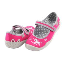 Calzado infantil befado 114X324 rosa gris 4