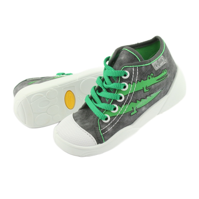 Calzado infantil befado 218P053 gris verde 4