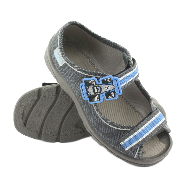 Calzado infantil befado 969X127 azul gris 3