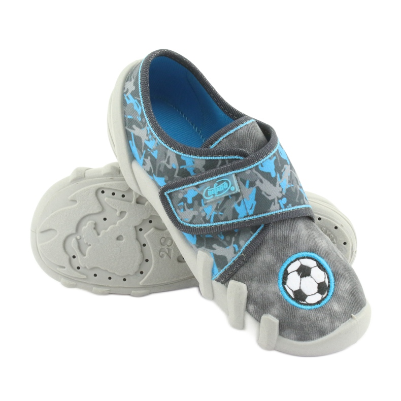 Calzado infantil befado 273X259 azul gris 3