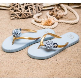 Ax Boxing Chanclas con Flores azul 2 Ax Boxing Chanclas con Flores azul 2
