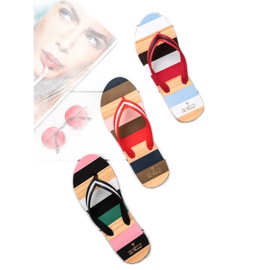 Ax Boxing Chanclas en la plataforma negro multicolor 7