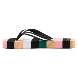 Ax Boxing Chanclas en la plataforma negro multicolor 6