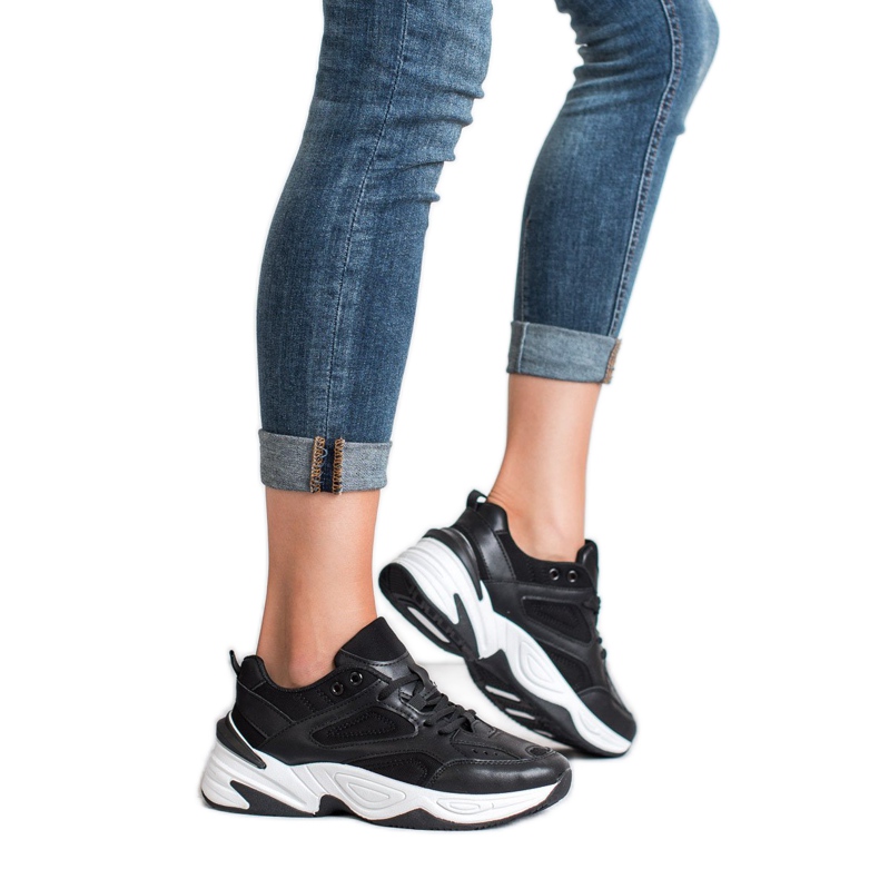 SHELOVET Zapatillas Negras negro 2