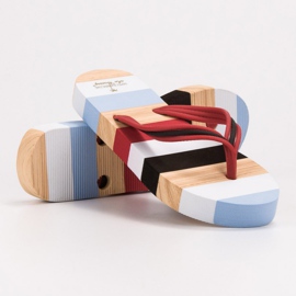 Ax Boxing Chanclas en la plataforma multicolor 3