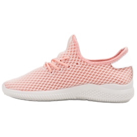 SHELOVET Zapatos deportivos con malla rosado 1