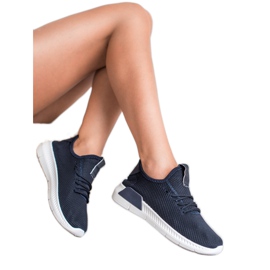 SHELOVET Zapatos sin cordones para mujer azul marino azul 5