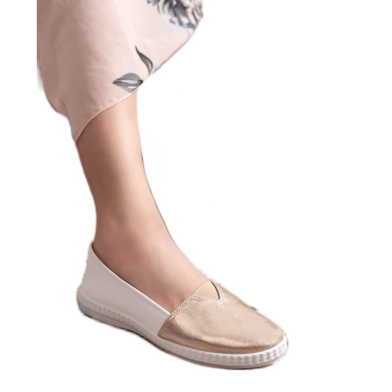 Mckeylor Zapatillas sin cordones de moda blanco amarillo 1 Mckeylor Zapatillas sin cordones de moda blanco amarillo 1