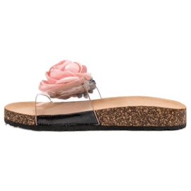 Super Me Zapatillas Con Flores rosado 1