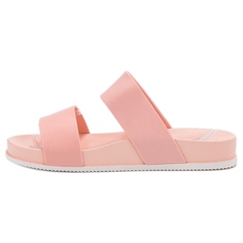 Laura Mode Pantuflas de Goma Rosadas rosado 1