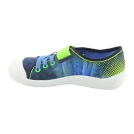 Calzado infantil befado 251Y121 azul marino azul verde 2