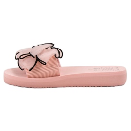 Best Shoes Pantuflas De Espuma Con Lazo rosado 5
