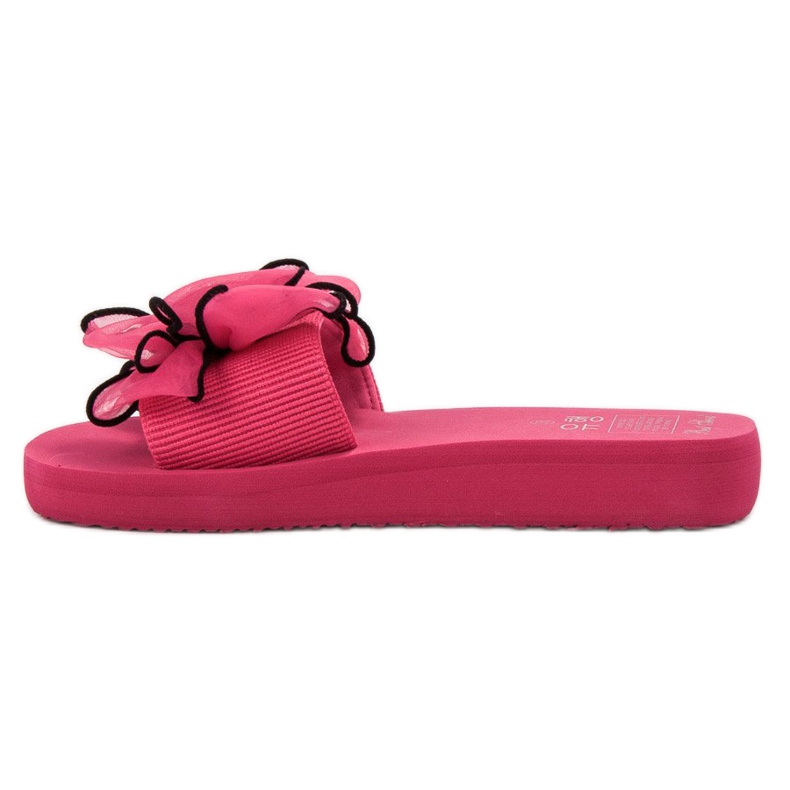 Best Shoes Pantuflas De Espuma Con Lazo rosa 1