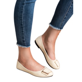 SHELOVET Bailarinas con estilo marrón 5