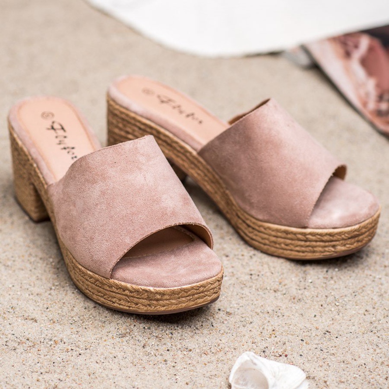 Flyfor Zapatillas ligeras en el poste rosado 1