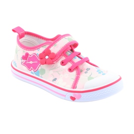 American Club Zapatillas deportivas Boca plantilla de piel americana blanco marrón rosado 1