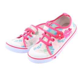 American Club Zapatillas deportivas Boca plantilla de piel americana blanco marrón rosado 3