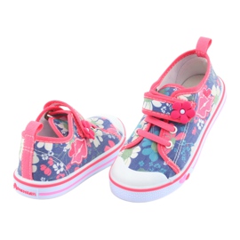 Zapatillas Usta American Club inserto de cuero rojo azul multicolor 4