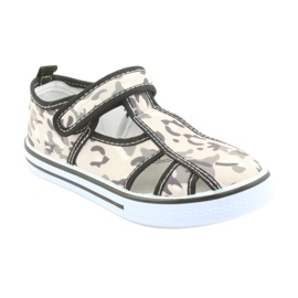 Zapato infantil American Club con plantilla de piel Velcro blanco marrón negro gris 1 Zapato infantil American Club con plantilla de piel Velcro blanco marrón negro gris 1