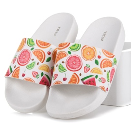 Vices Zapatillas de frutas blanco 1