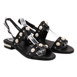 Kylie Cómodas sandalias negras negro 3