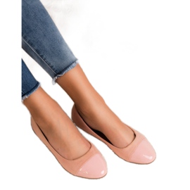 Comer Bailarinas de moda en polvo rosa 1