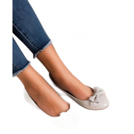 Comer Bailarinas Lacadas Con Lazo gris 2