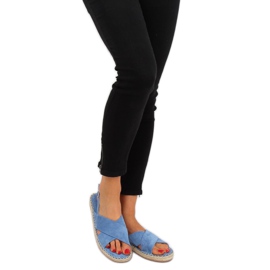 Sandalias alpargatas azules YJ-2M12 Azul 2