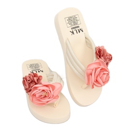 Chanclas beige TS-33 Beige 3