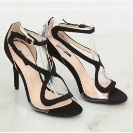Sandalias negras de tacón 1442 Negro 3