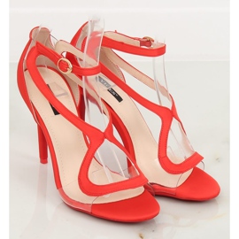 Sandalias rojas de tacón alto 1442 Rojo 3