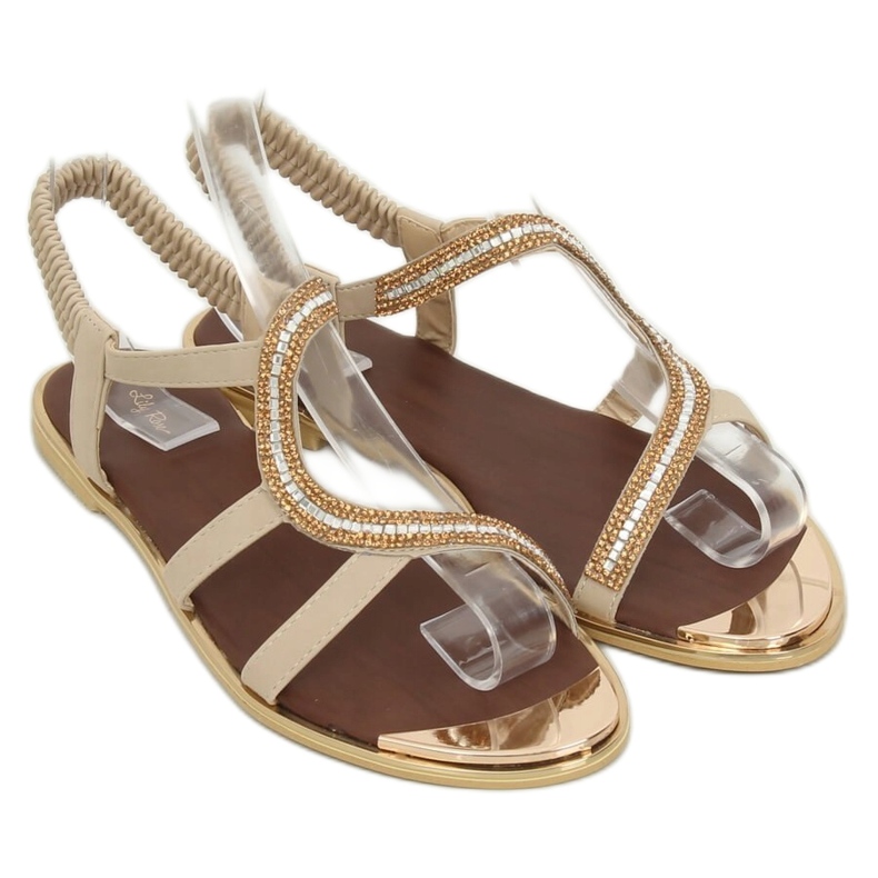 Sandalias asimétricas beige GD4157 Beige 1