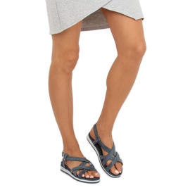 Sandalias mujer azul marino 1499 Navy 2
