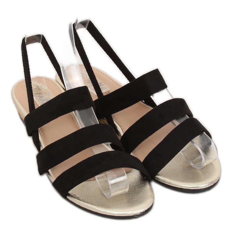 Black SM007 Sandalias alpargatas negras negro 1 Black SM007 Sandalias alpargatas negras negro 1