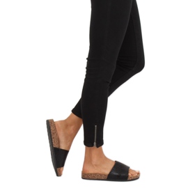 Pantuflas negras de mujer negras PK44491 Black negro 1